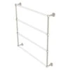 Allied Brass Pacific Grove 36-in Polished Nickel Wall-Mounted Single Towel Bar With Twisted Accents