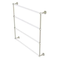 Allied Brass Pacific Grove 36-in Polished Nickel Wall-Mounted Single Towel Bar With Twisted Accents