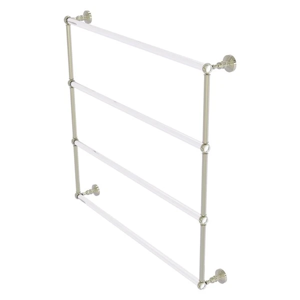 Allied Brass Pacific Grove 36-in Polished Nickel Wall-Mounted Single Towel Bar With Twisted Accents 3 Allied Brass Pacific Grove 36-in Polished Nickel Wall-Mounted Single Towel Bar With Twisted Accents