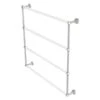 Allied Brass Pacific Beach 36-in Satin Nickel Wall-Mounted 4-Tier Towel Bar With Twisted Accents