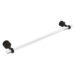 Allied Brass Pacific Beach Oil Rubbed Bronze 24-in Shower Door Towel Bar With Dotted Accents