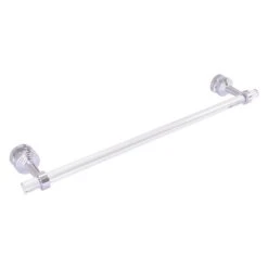 Allied Brass Pacific Beach Satin Chrome 24-in Shower Door Towel Bar