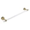 Allied Brass Pacific Grove Unlacquered Brass 24-in Shower Door Towel Bar