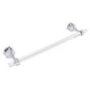 Allied Brass Pacific Grove Polished Chrome 18-in Shower Door Towel Bar With Grooved Accents