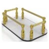 Allied Brass Polished Brass Vanity Top Glass Guest Towel Tray