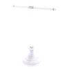 Allied Brass Pacific Grove Matte White Freestanding Guest Towel Stand With Twisted Accents