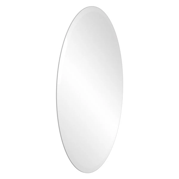Allied Brass 21-in Oval Frameless Bathroom Mirror 3 Allied Brass 21-in Oval Frameless Bathroom Mirror