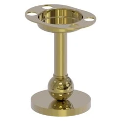 Allied Brass Tumbler And Toothbrush Holder In Unlacquered Brass