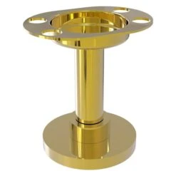 Allied Brass Polished Brass Finish Tumbler And Toothbrush Holder