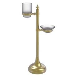 Allied Brass Satin Brass Vanity Top Multi-Accessory Ring Stand