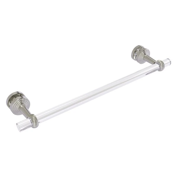 Allied Brass Pacific Beach Satin Nickel 18-in Shower Door Towel Bar With Twisted Accents 3 Allied Brass Pacific Beach Satin Nickel 18-in Shower Door Towel Bar With Twisted Accents