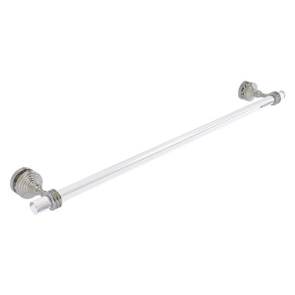 Allied Brass Pacific Grove Satin Nickel 30-in Shower Door Towel Bar With Dotted Accents 3 Allied Brass Pacific Grove Satin Nickel 30-in Shower Door Towel Bar With Dotted Accents
