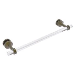 Allied Brass Pacific Beach Antique Brass 18-in Shower Door Towel Bar With Dotted Accents
