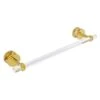 Allied Brass Clearview Polished Brass 18-in Shower Door Towel Bar With Twisted Accents