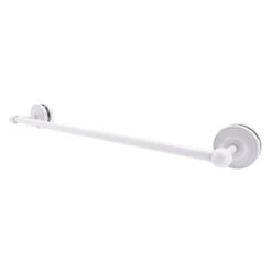 Allied Brass Prestige Regal Matte White 24-in Shower Door Towel Bar