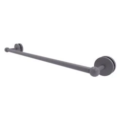 Allied Brass Prestige Skyline Matte Grey 24-in Shower Door Towel Bar