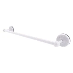 Allied Brass Monte Carlo Matte White 24-in Shower Door Towel Bar