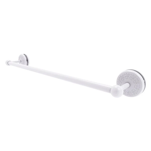 Allied Brass Monte Carlo Matte White 24-in Shower Door Towel Bar 3 Allied Brass Monte Carlo Matte White 24-in Shower Door Towel Bar