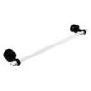 Allied Brass Clearview 24-in Matte Black Wall Mount Single Towel Bar With Twisted Accents