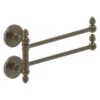 Allied Brass Prestige Skyline Collection 2-Swing Arm Towel Rail In Antique Brass