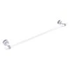 Allied Brass Pacific Beach 30-in Matte White Wall Mount Single Towel Bar With Twisted Accents