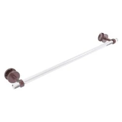 Allied Brass Clearview 30-in Antique Copper Wall Mount Single Towel Bar With Grooved Accents