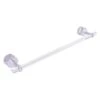 Allied Brass Clearview 24-in Satin Chrome Wall Mount Single Towel Bar With Twisted Accents