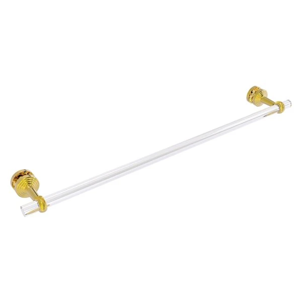 Allied Brass Pacific Beach 30-in Polished Brass Wall Mount Single Towel Bar With Twisted Accents 3 Allied Brass Pacific Beach 30-in Polished Brass Wall Mount Single Towel Bar With Twisted Accents