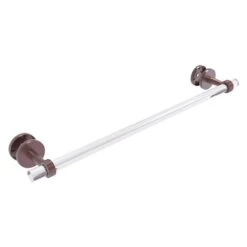 Allied Brass Clearview 24-in Antique Copper Wall Mount Single Towel Bar With Grooved Accents