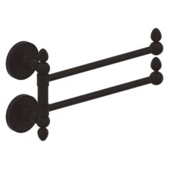 Allied Brass Prestige Skyline Collection 2-Swing Arm Towel Rail In Oil Rubbed Bronze