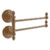 Allied Brass Que New Collection 2-Swing Arm Towel Rail In Brushed Bronze