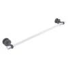 Allied Brass Clearview 30-in Matte Grey Wall Mount Single Towel Bar With Twisted Accents