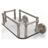 Allied Brass Prestige Skyline Antique Pewter 1-Tier Brass Wall Mount Bathroom Shelf