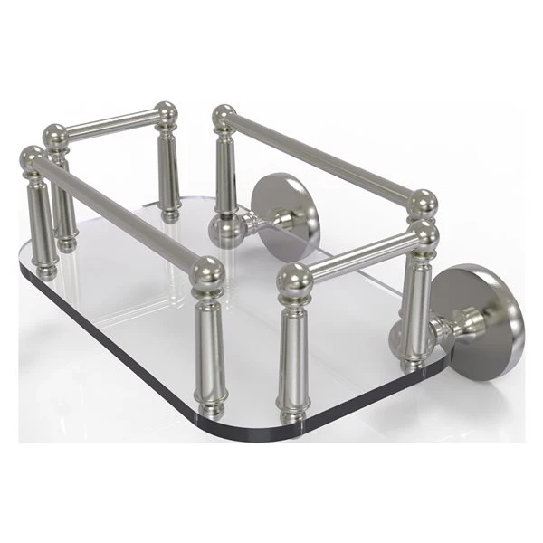 Allied Brass Prestige Skyline Satin Nickel 1-Tier Brass Wall Mount Bathroom Shelf 3 Allied Brass Prestige Skyline Satin Nickel 1-Tier Brass Wall Mount Bathroom Shelf