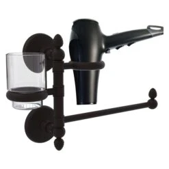 Allied Brass Monte Carlo Oil Rubbed Bronze Brass Hair Dryer Holder