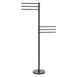 Allied Brass Oil Rubbed Bronze Towel Rack With 6 Pivoting 12-in Arms