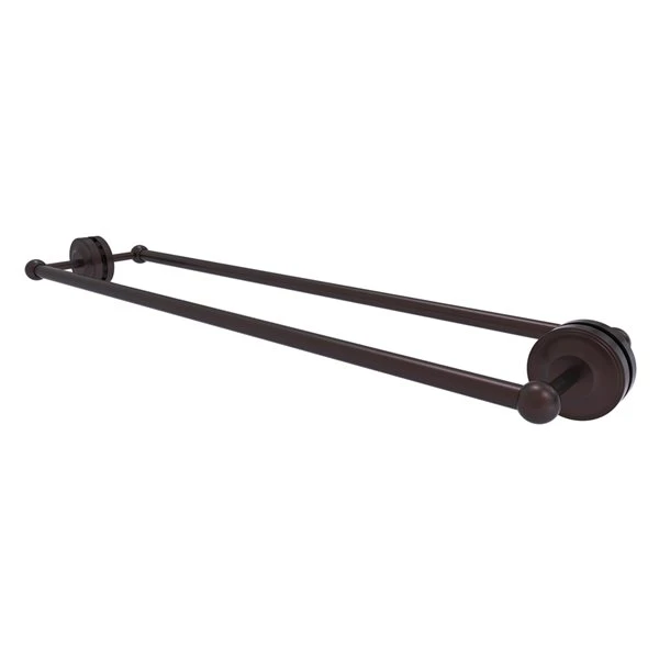 Allied Brass Prestige Regal 30-in Back To Back Shower Door Towel Bar In Antique Bronze 3 Allied Brass Prestige Regal 30-in Back To Back Shower Door Towel Bar In Antique Bronze