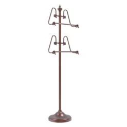 Allied Brass 49-in Antique Copper Freestanding Towel Rack