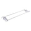 Allied Brass Clearview 30-in Back To Back Shower Door Towel Bar With Dotted Accents In Satin Chrome