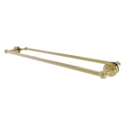 Allied Brass Dottingham 30-in Back To Back Shower Door Towel Bar In Unlacquered Brass