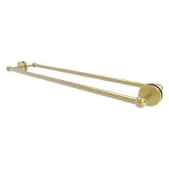 Allied Brass Prestige Skyline 30-in Back To Back Shower Door Towel Bar In Satin Brass