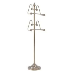Allied Brass 49-in Antique Pewter Freestanding Towel Rack