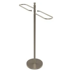 Allied Brass Contemporary Antique Pewter Freestanding Towel Rack