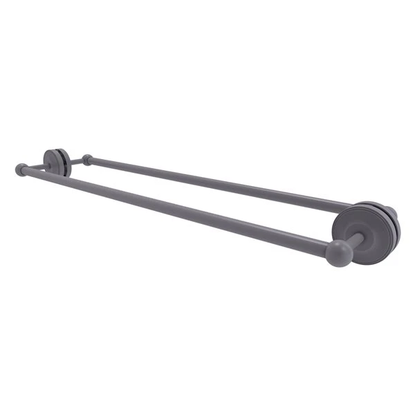 Allied Brass Prestige Regal 30-in Back To Back Shower Door Towel Bar In Matte Grey 3 Allied Brass Prestige Regal 30-in Back To Back Shower Door Towel Bar In Matte Grey
