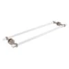 Allied Brass Pacific Beach 30-in Back To Back Shower Door Towel Bar With Twisted Accents In Antique Pewter