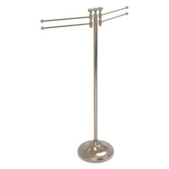 Allied Brass Retro Wave Antique Pewter Freestanding Towel Rack