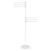 Allied Brass Matte White Freestanding Towel Stand With 6 Pivoting 12-in Arms