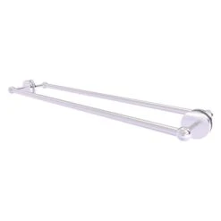Allied Brass Prestige Skyline 30-in Back To Back Shower Door Towel Bar In Satin Chrome
