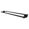 Allied Brass Dottingham 30-in Back To Back Shower Door Towel Bar In Matte Black