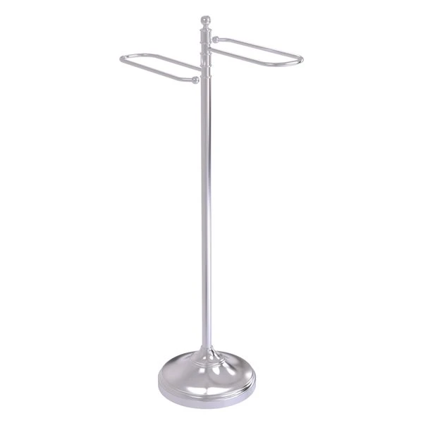 Allied Brass Traditional Satin Chrome Freestanding Towel Rack 3 Allied Brass Traditional Satin Chrome Freestanding Towel Rack